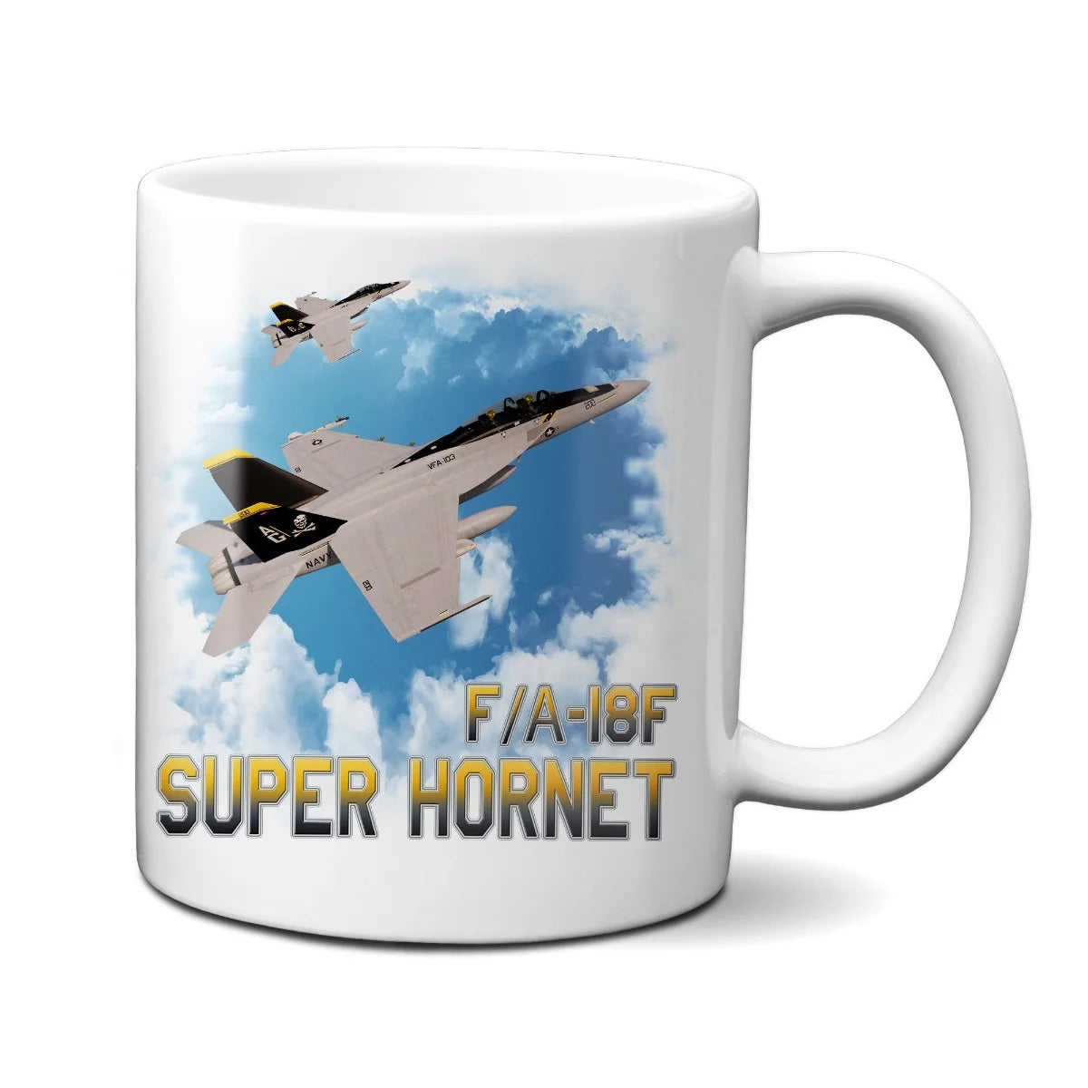 Jolly Rogers VF-103 F/A-18F In The Clouds 11oz Mug
