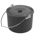 ametoys Hanging Pot, 8L Portable Cookware for Camping Hiking Fishing, Heat-resistant and Non-stick