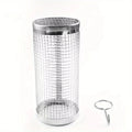 Masslatie Grill Delicious Veggies, Fish and More with This Portable BBQ Rolling Grill Basket,1pcs,7.87 inches
