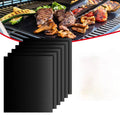 BBQ Grill Mesh Mat, Non-Stick BBQ Grill Mats-Easy to Clean - Suitable for Smoker, Pellet, Gas, Charcoal Grill, 6Pack